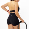 Soft Edit Black Halter Top